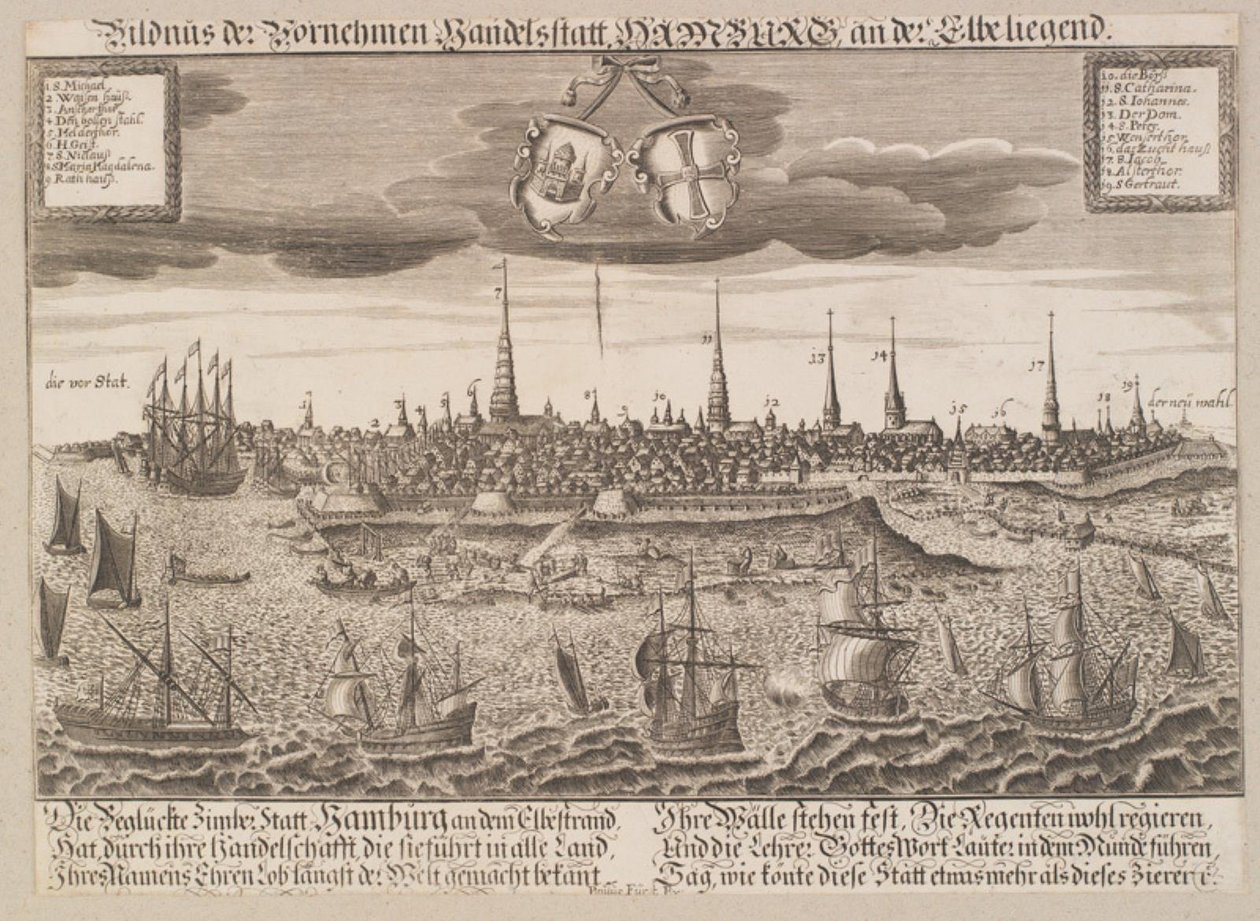 Hamburg von der Elbe aus gesehen von Lukas Schnitzer