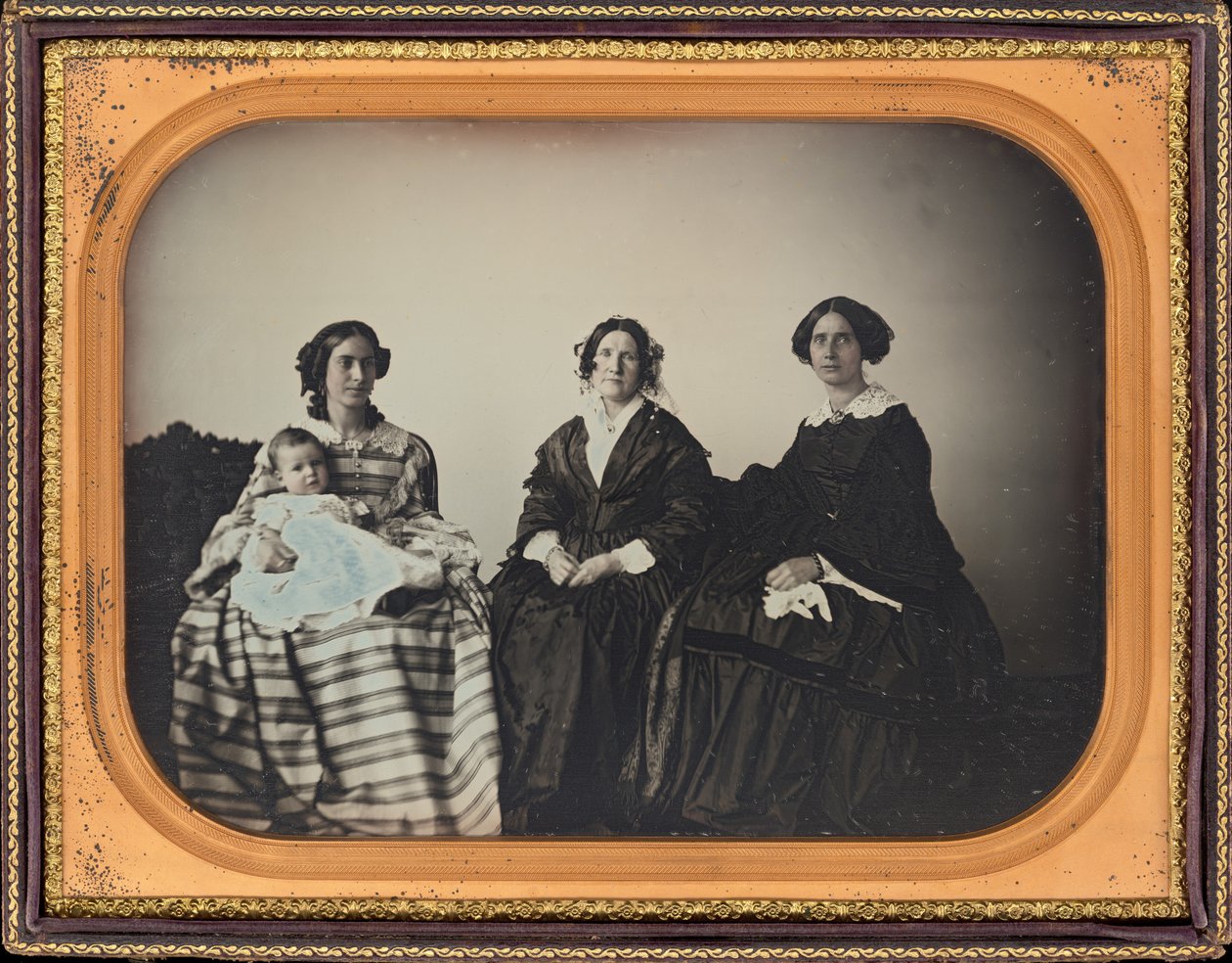 Porträt einer Mutter, eines Kindes und zweier Frauen, ca. 1850 von Luther Holman Hale