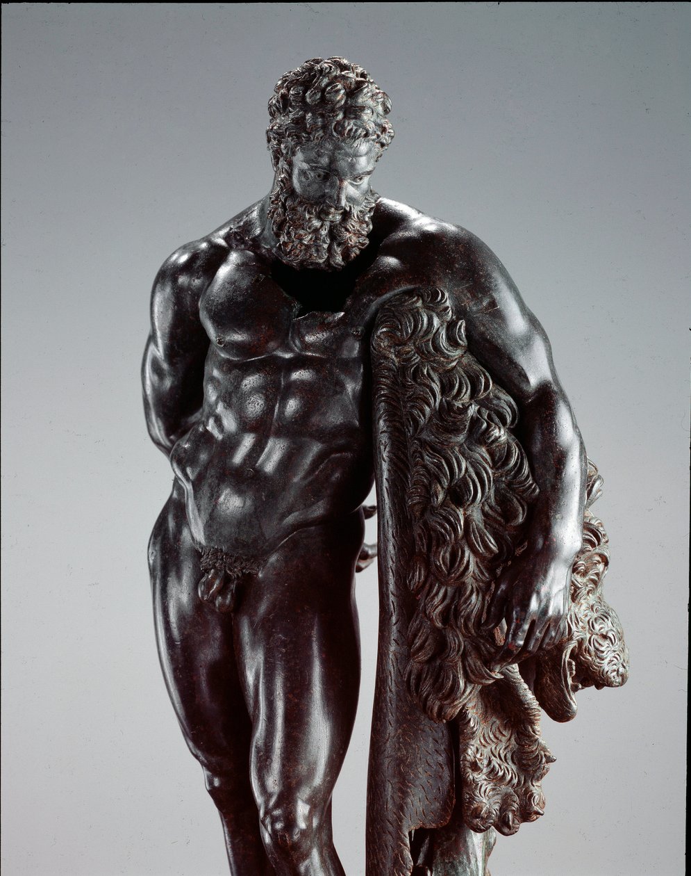 Griechische Kunst: Herakles in Ruhe (Detail) von Lysippos (attributed to)