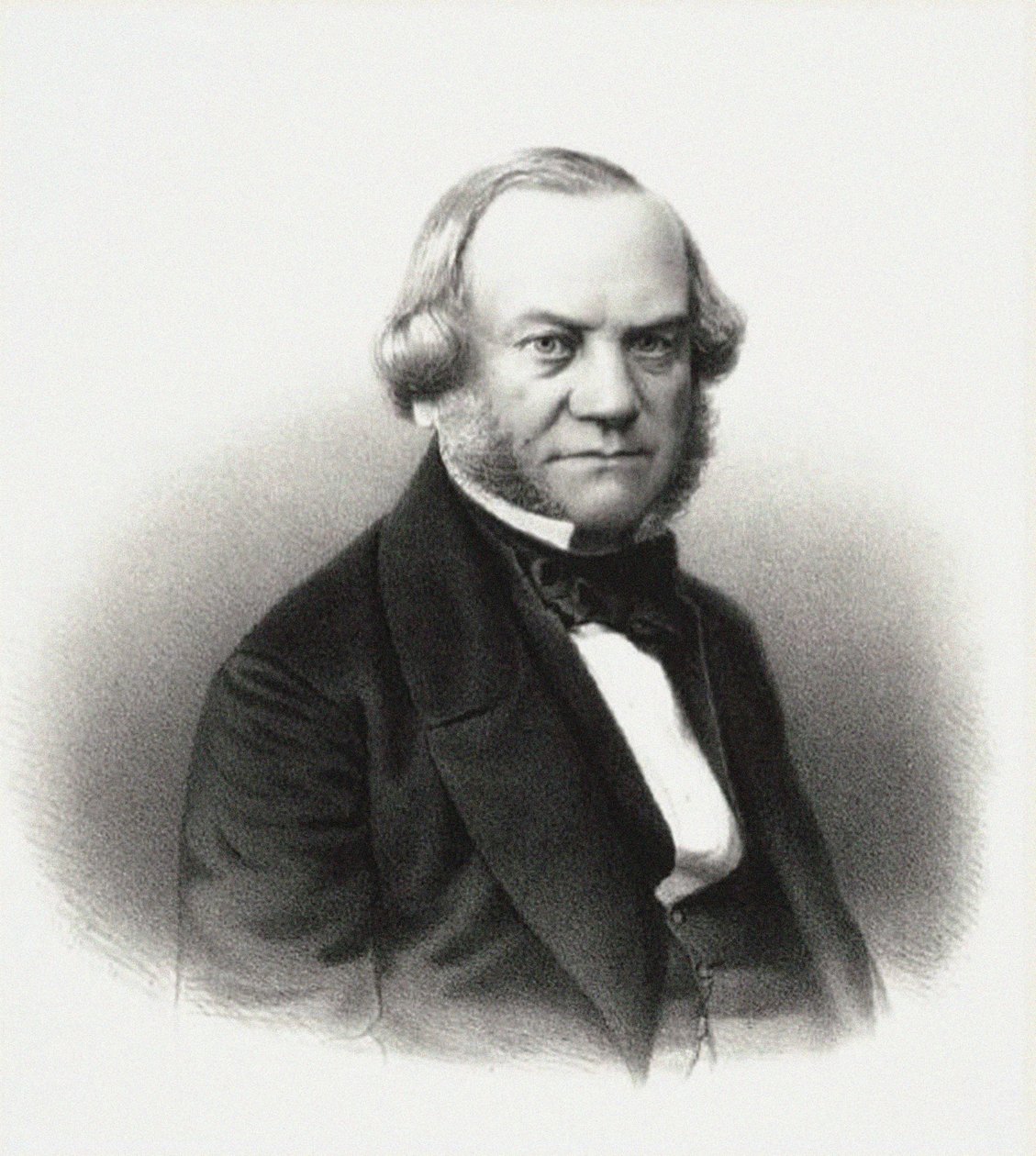 Porträt des Direktors der Kaiserlichen Theater Alexander Mikhaylovich Gedeonov, 1858 von M. Baryshev