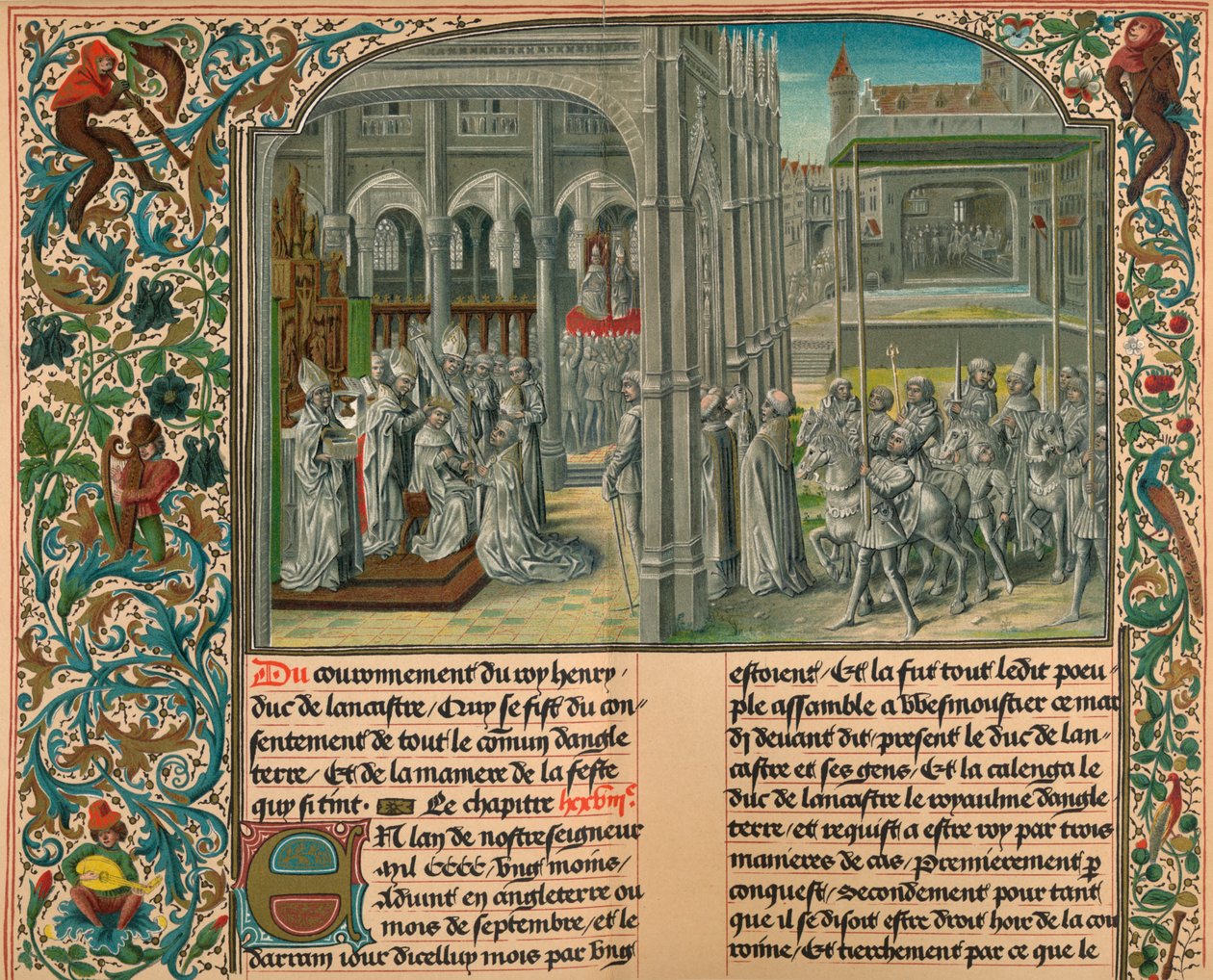 Die Krönung von Heinrich IV. von England, ca. 1399, 1907 von M Pfauth