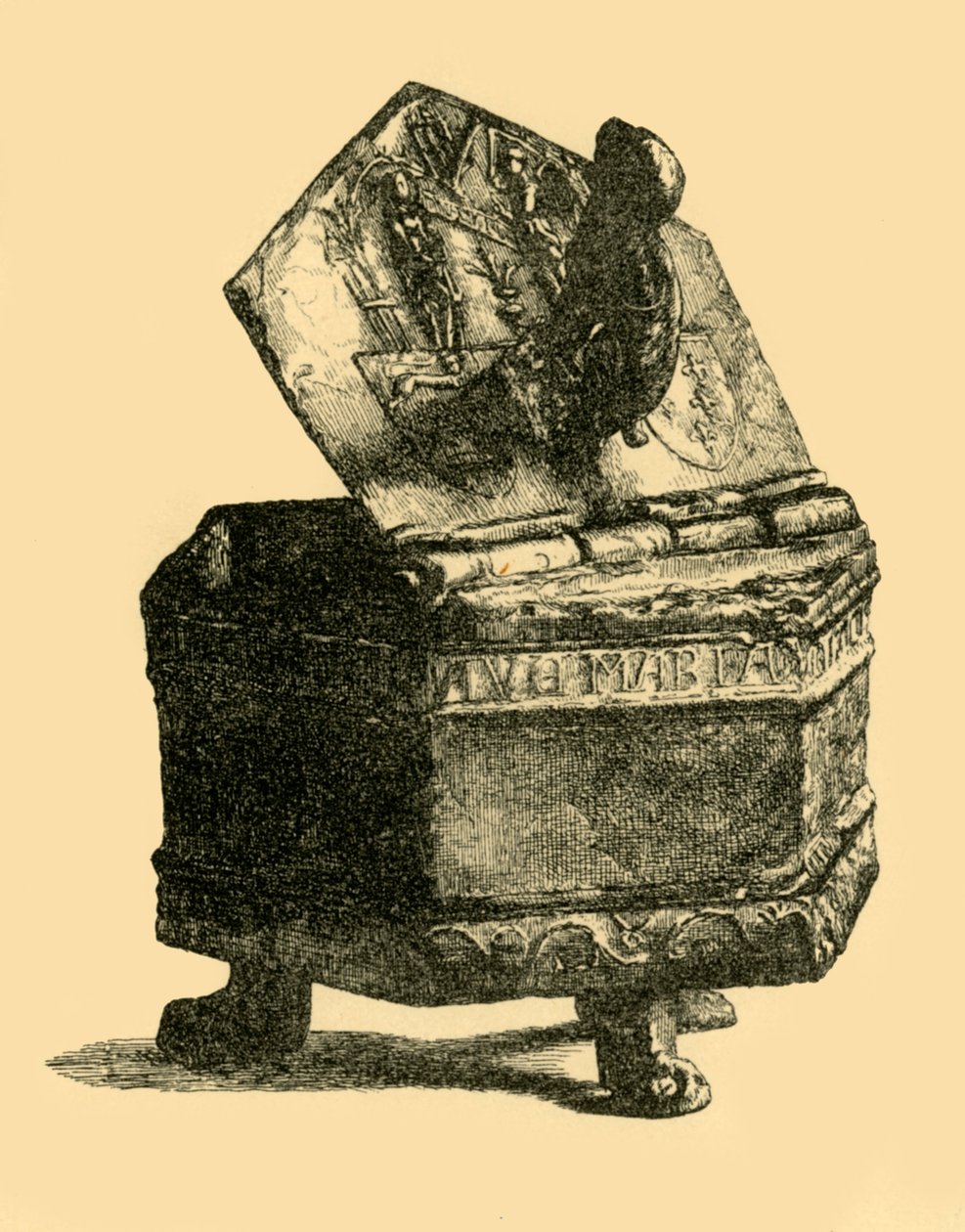 Zinnbehälter, ca. 1300, 1881 von M Sullivan