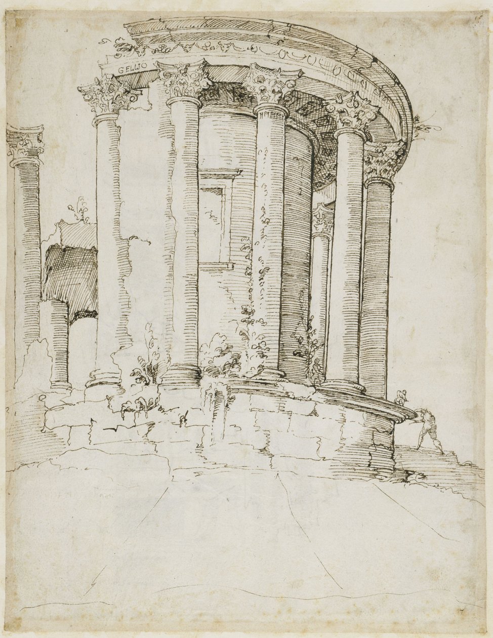 Rundtempel in Tivoli von Maarten van Heemskerck