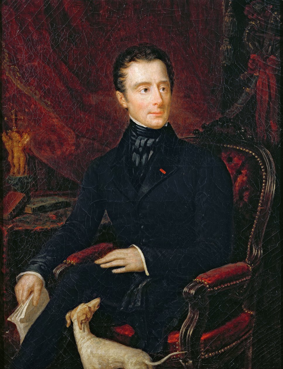 Alphonse de Lamartine (1790-1869) von Madame de Lamartine