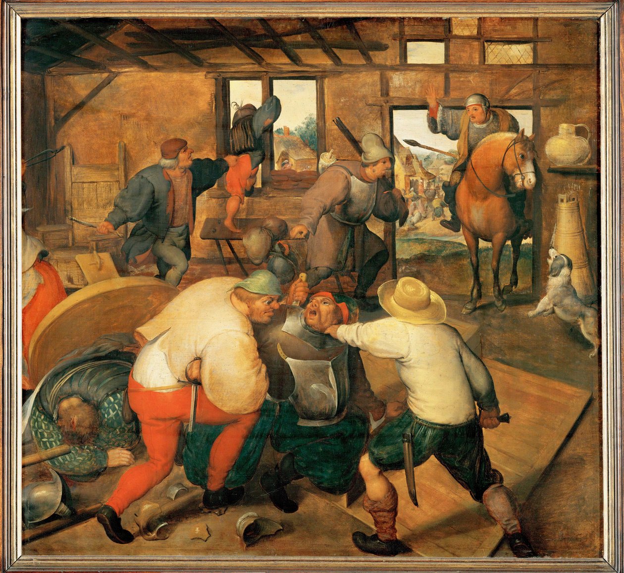 Schlägerei in einer Kneipe von Maerten van Cleve