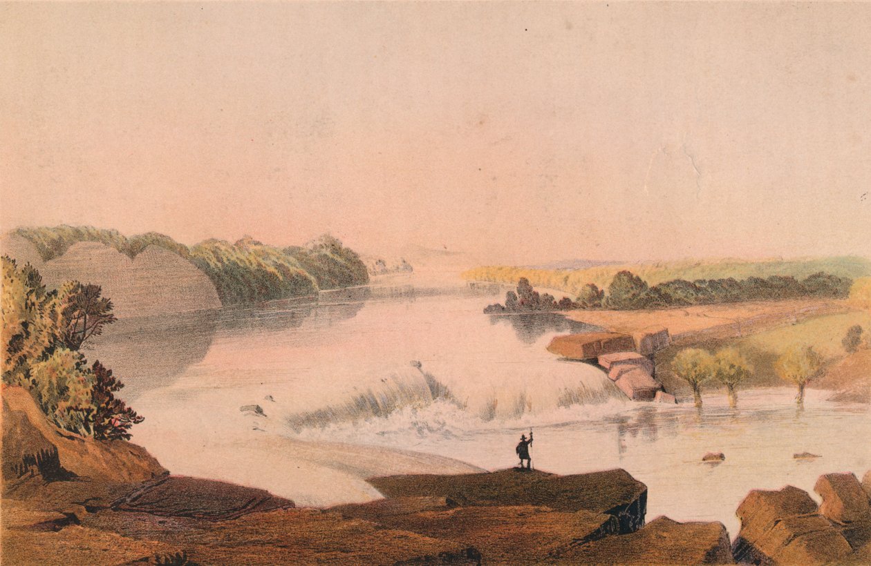Wasserfälle des Rio Salado, 1857-1859 von Major and Knapp Sarony