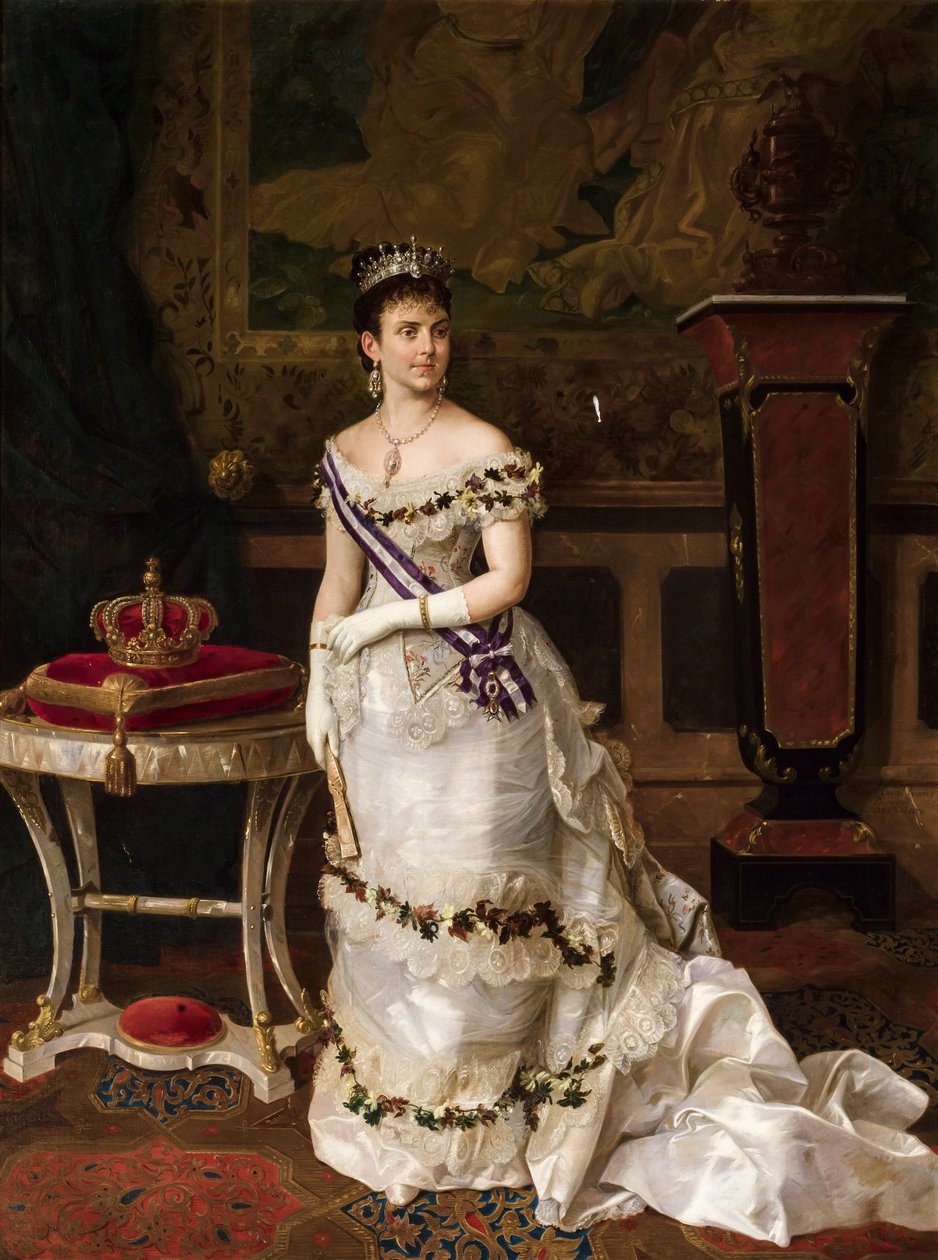 Königin María de las Mercedes von Orléans von Manuel Cabral y Aguado Bejarano