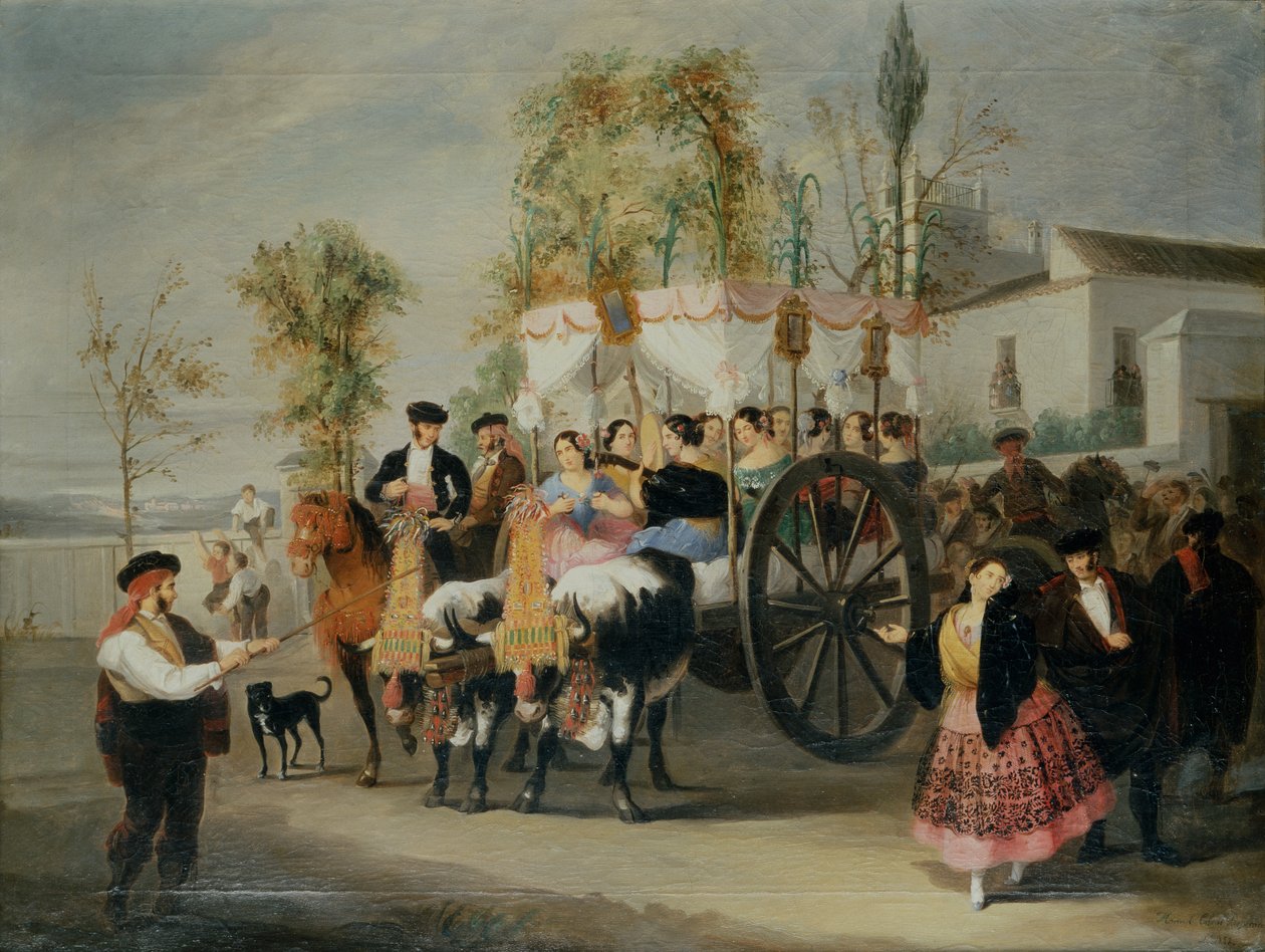 Eine Prozession von Manuel Cabral y Aguado Bejarano