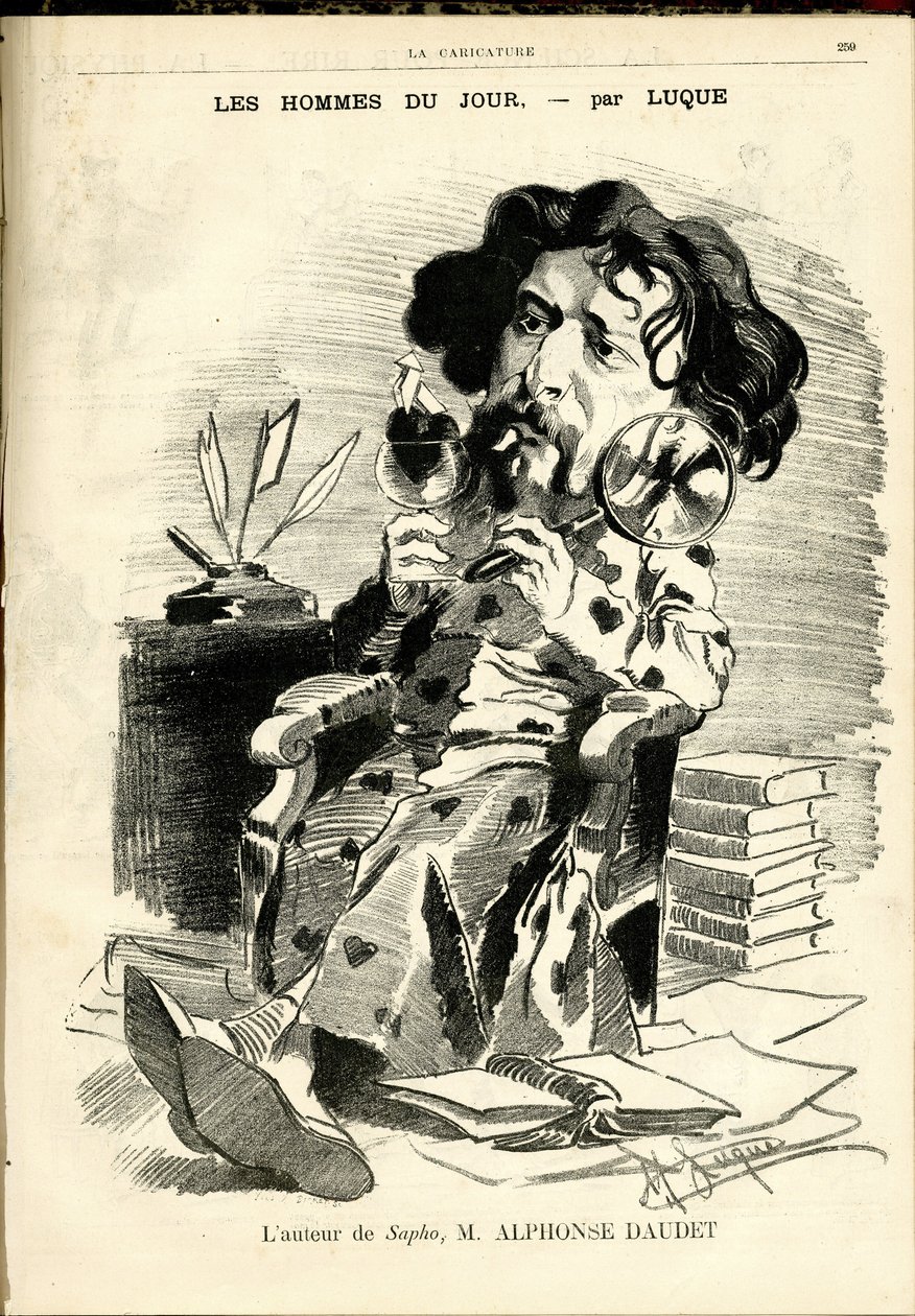 Illustration von Manuel Luque (1854-1919) für das Titelblatt von La Caricature (1880) von Manuel Luque