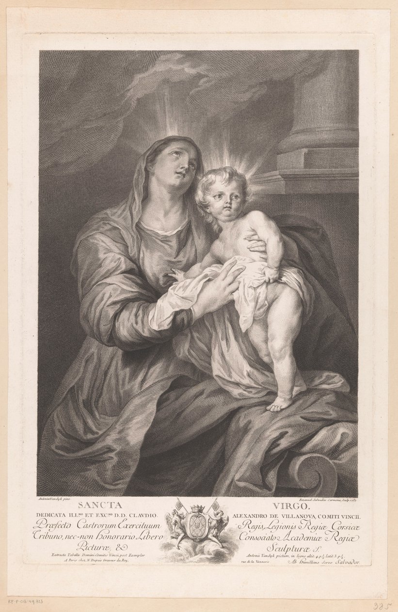 Maria mit dem Christuskind von Manuel Salvador Carmona