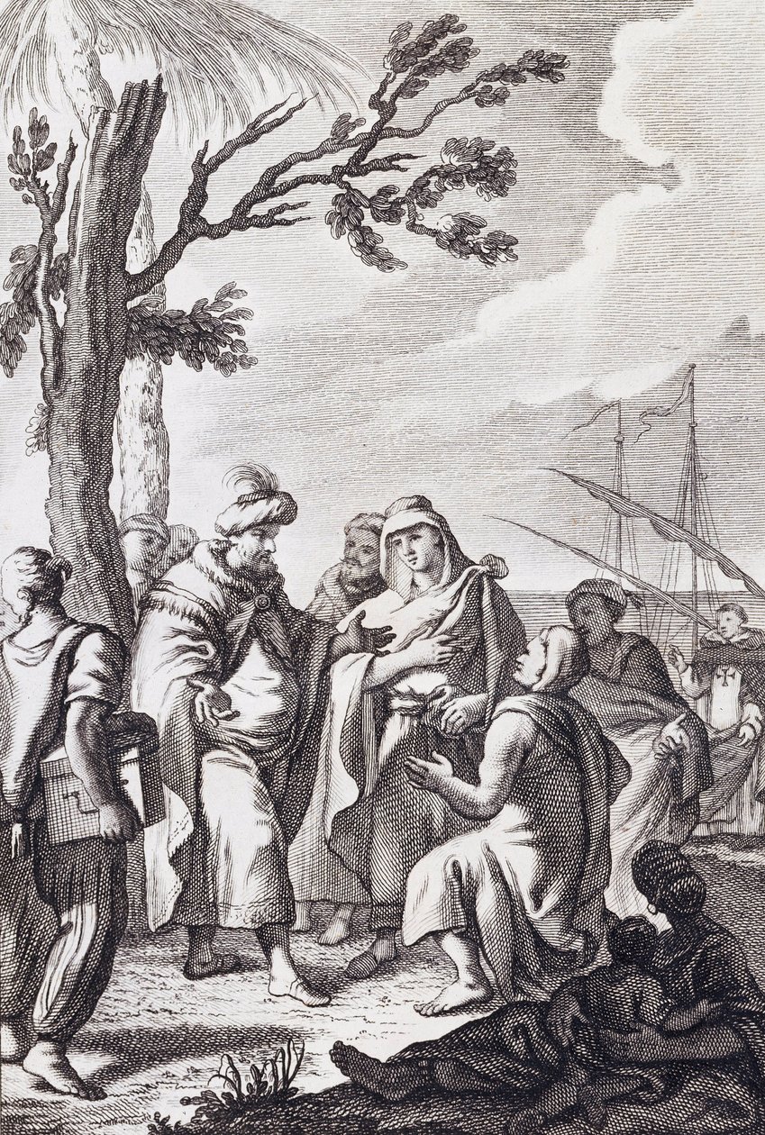 Illustration für „Der Vertrag von Algier“ von Miguel de Cervantes von Manuel de la Cruz y Cano