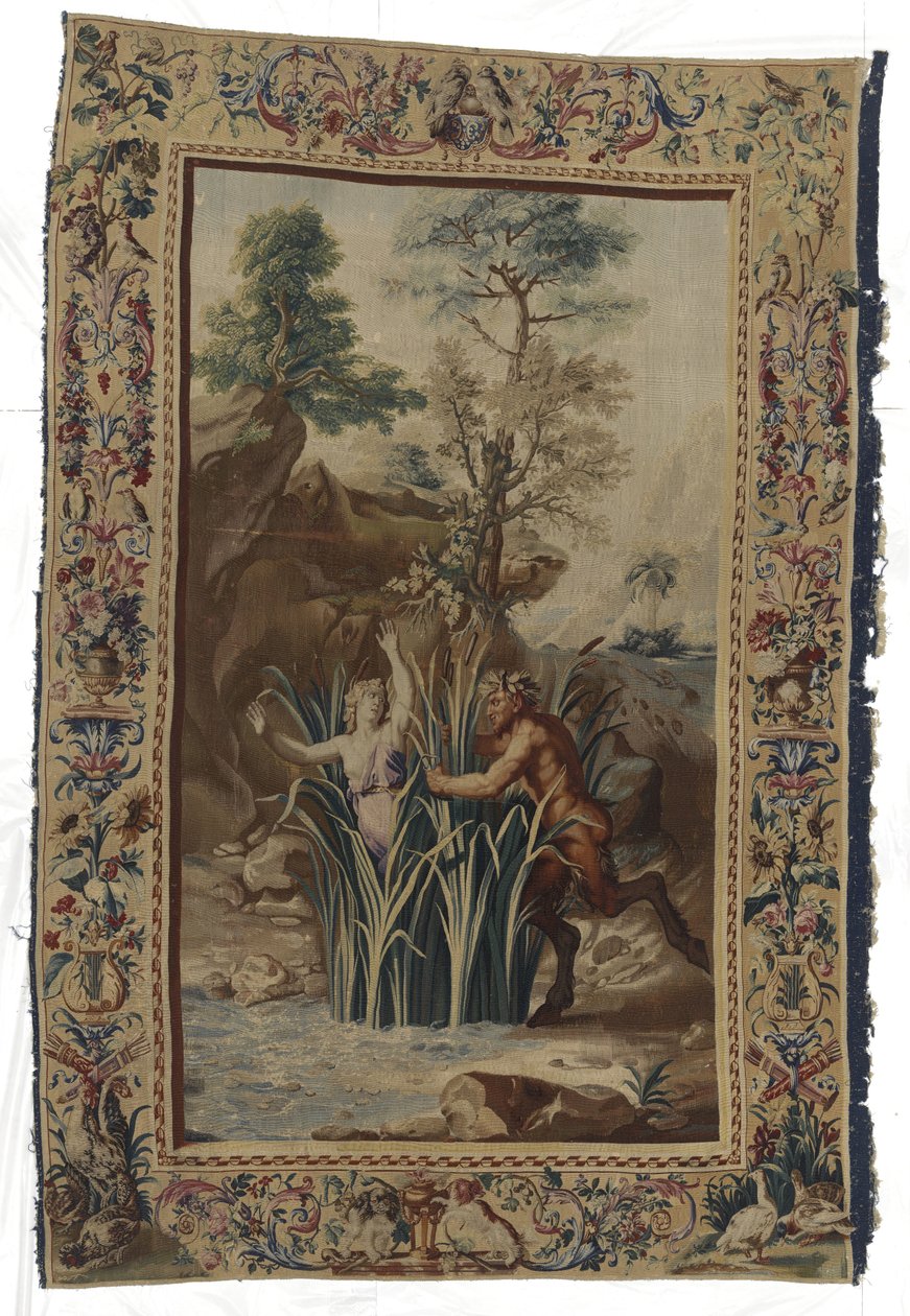 Pan und Syrinx von Manufacture Royale des Gobelins (workshop of)