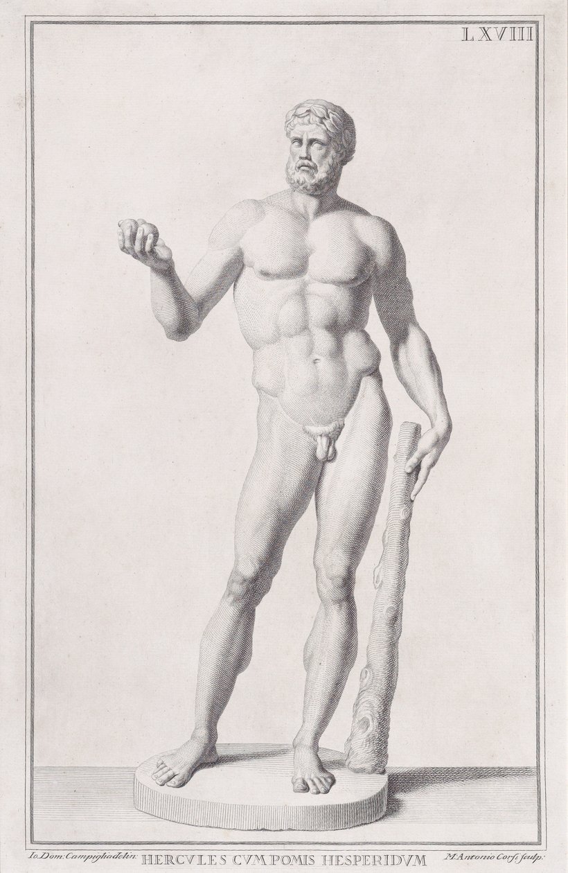 Statue des Herkules, 1734 von Marc