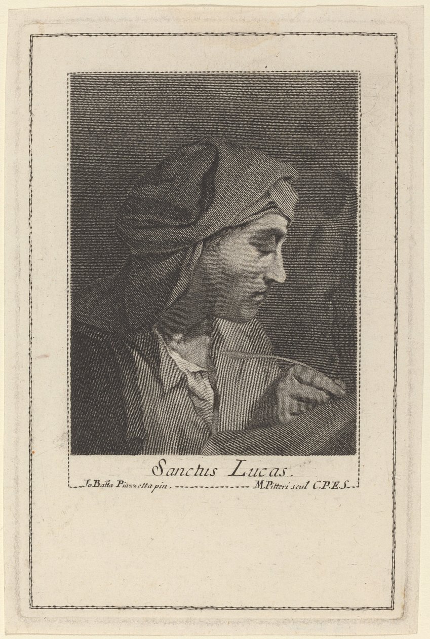 Heiliger Lukas von Marco Alvise Pitteri after Giovanni Battista Piazzetta