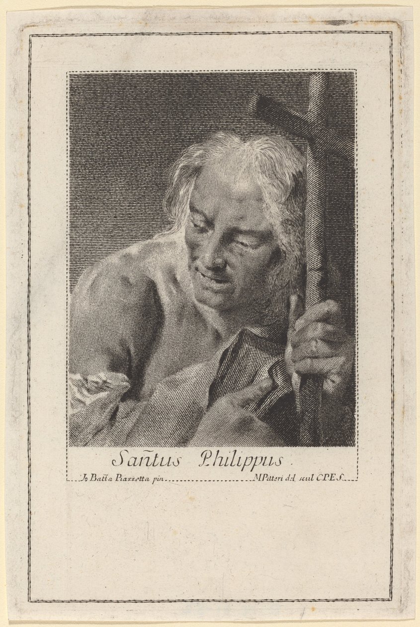 Sanctus Philippus von Marco Alvise Pitteri after Giovanni Battista Piazzetta