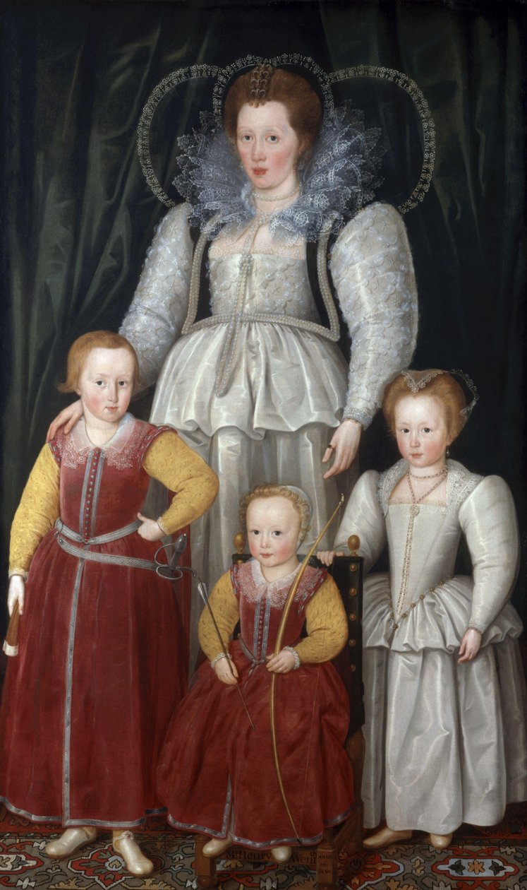 Porträt von Anne, Lady Pope (1561-1625) mit ihren Kindern von Marcus Gheeraerts the Younger