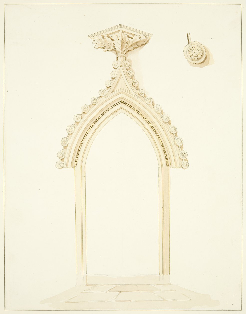 Tür des Vestraums der Kathedrale von Bristol von Marcus H. Homes