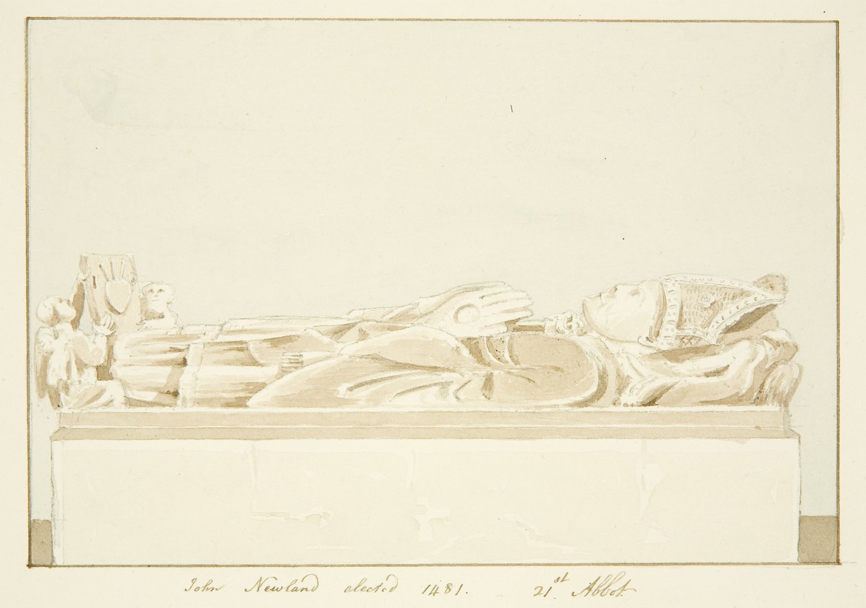Abbild von Abt Newland in der Kathedrale von Bristol von Marcus H. Homes