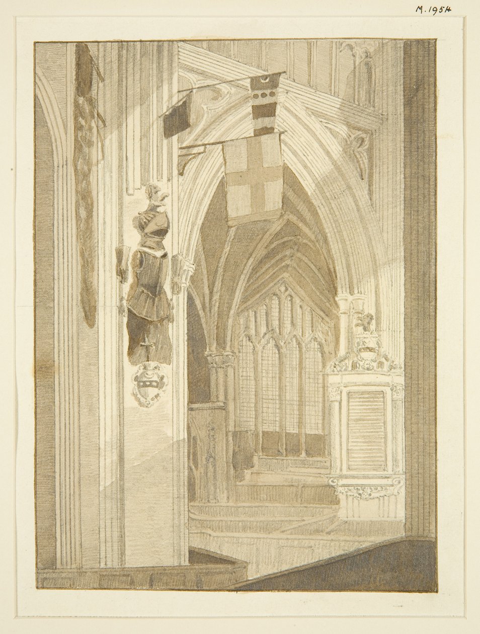 Penns Denkmal, Banner usw. in St. Mary Redcliffe von Marcus H. Homes