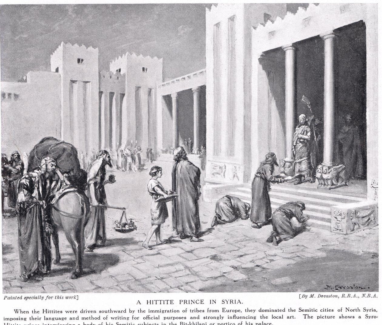 Ein hethitischer Prinz in Syrien, Illustration aus 
