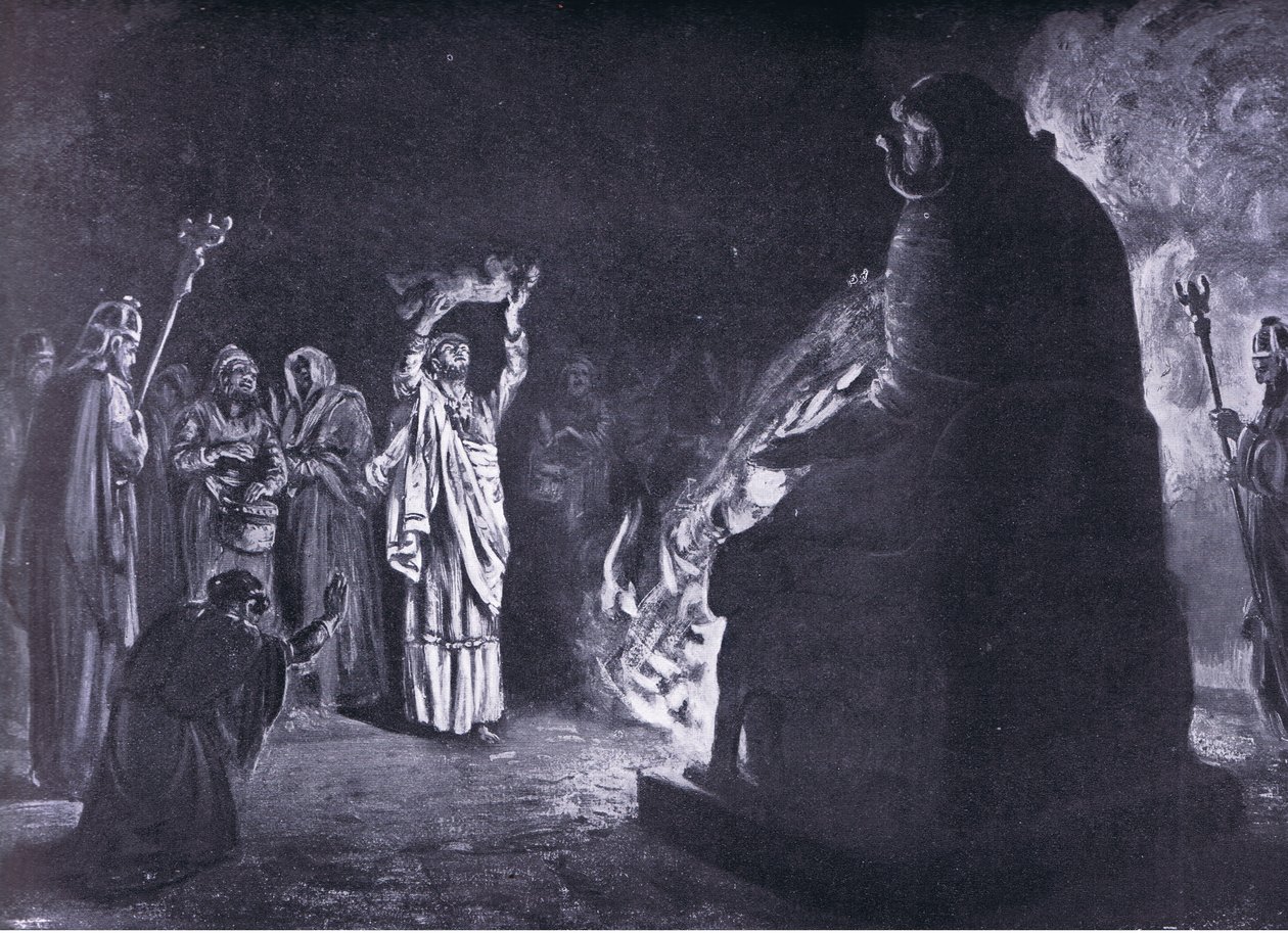 Ein phönizisches Opfer an Moloch von Margaret Dovaston