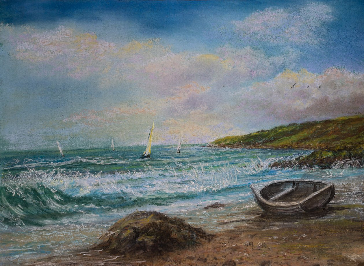 Blick von Lands End Cornwall von Margo Starkey