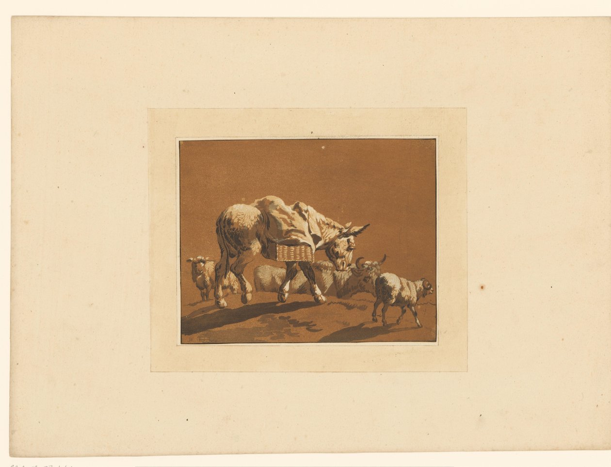 Landschaft mit Vieh von Maria Catharina Prestel