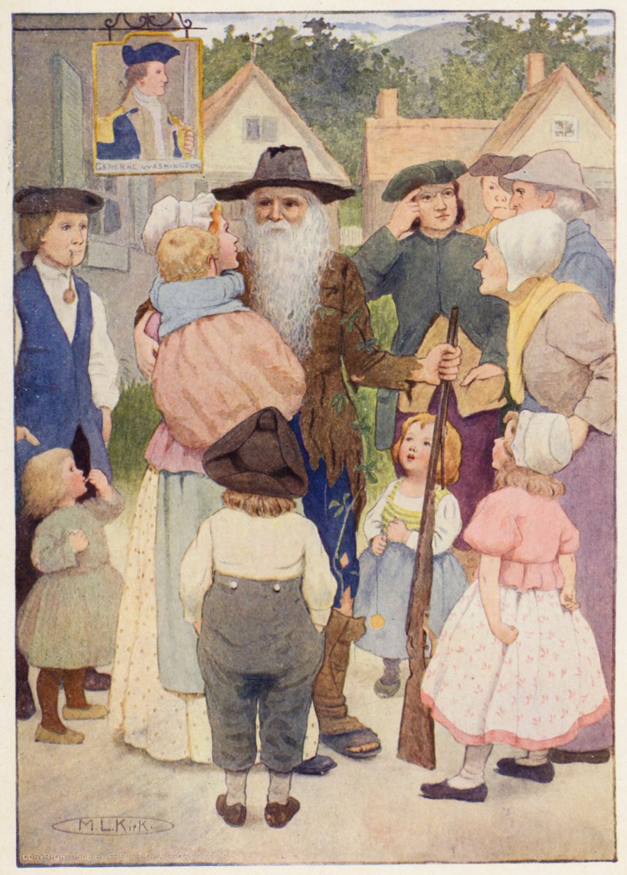 Illustration zur Geschichte von Rip Van Winkle von Maria Louise Kirk