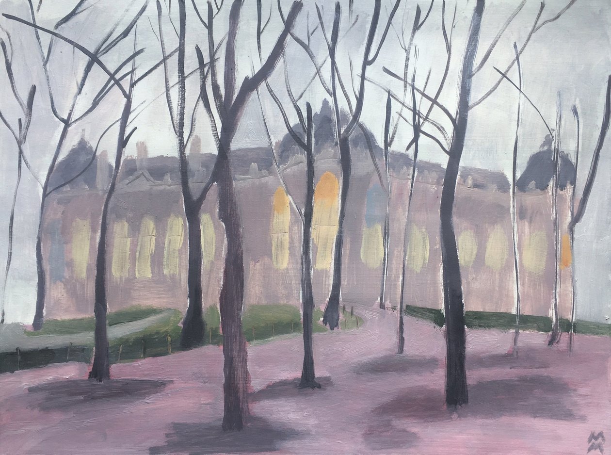 Das Petit Palais im Winter III von Maria Magenta