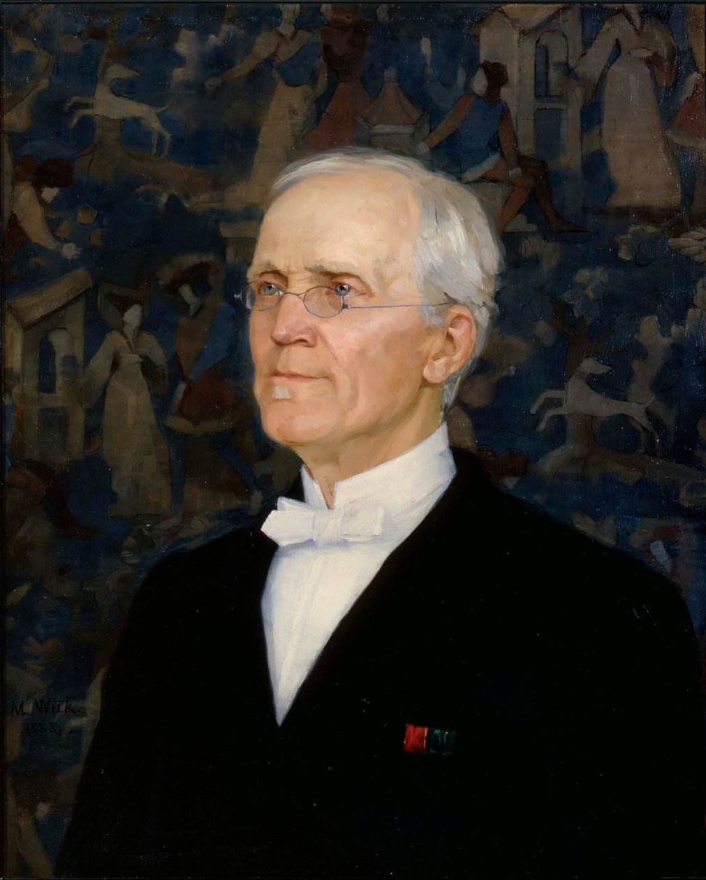 Porträt von B. O. Schauman von Maria Wiik