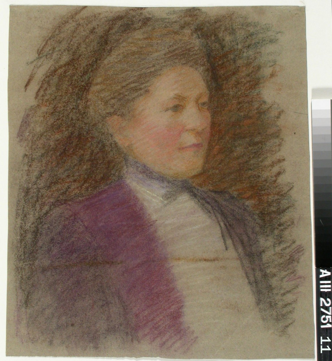 Porträt von Fräulein Anna Wiik, Studie von Maria Wiik