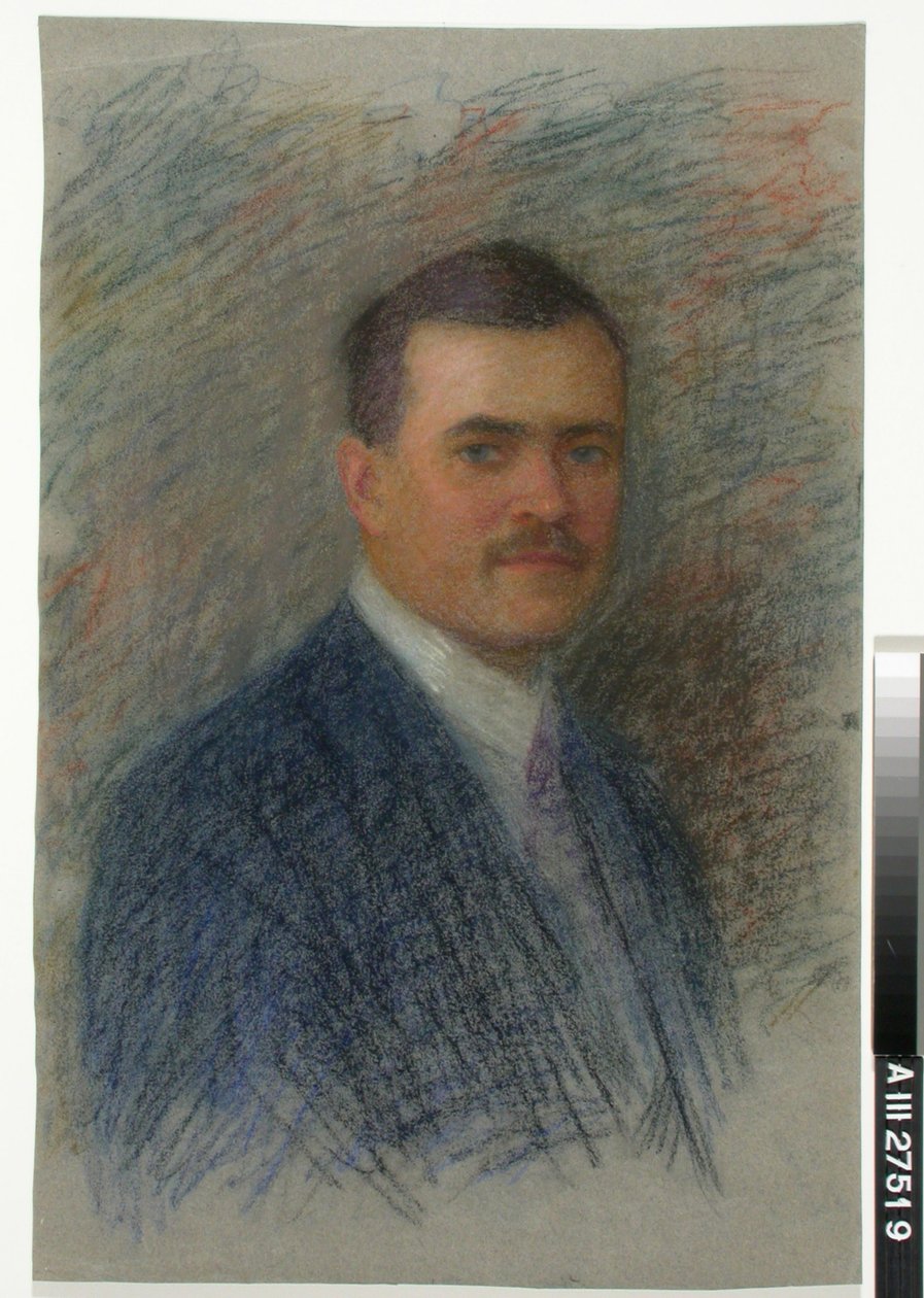 Porträt eines Mannes, Studie von Maria Wiik
