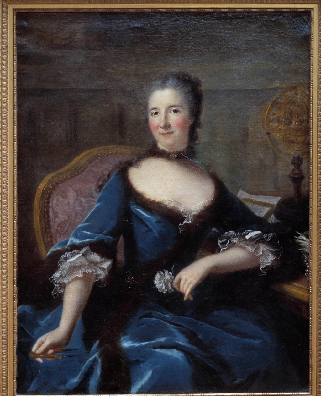 Porträt von Gabrielle Emilie de Breteuil, Marquise du Chatelet von Marianne Loir