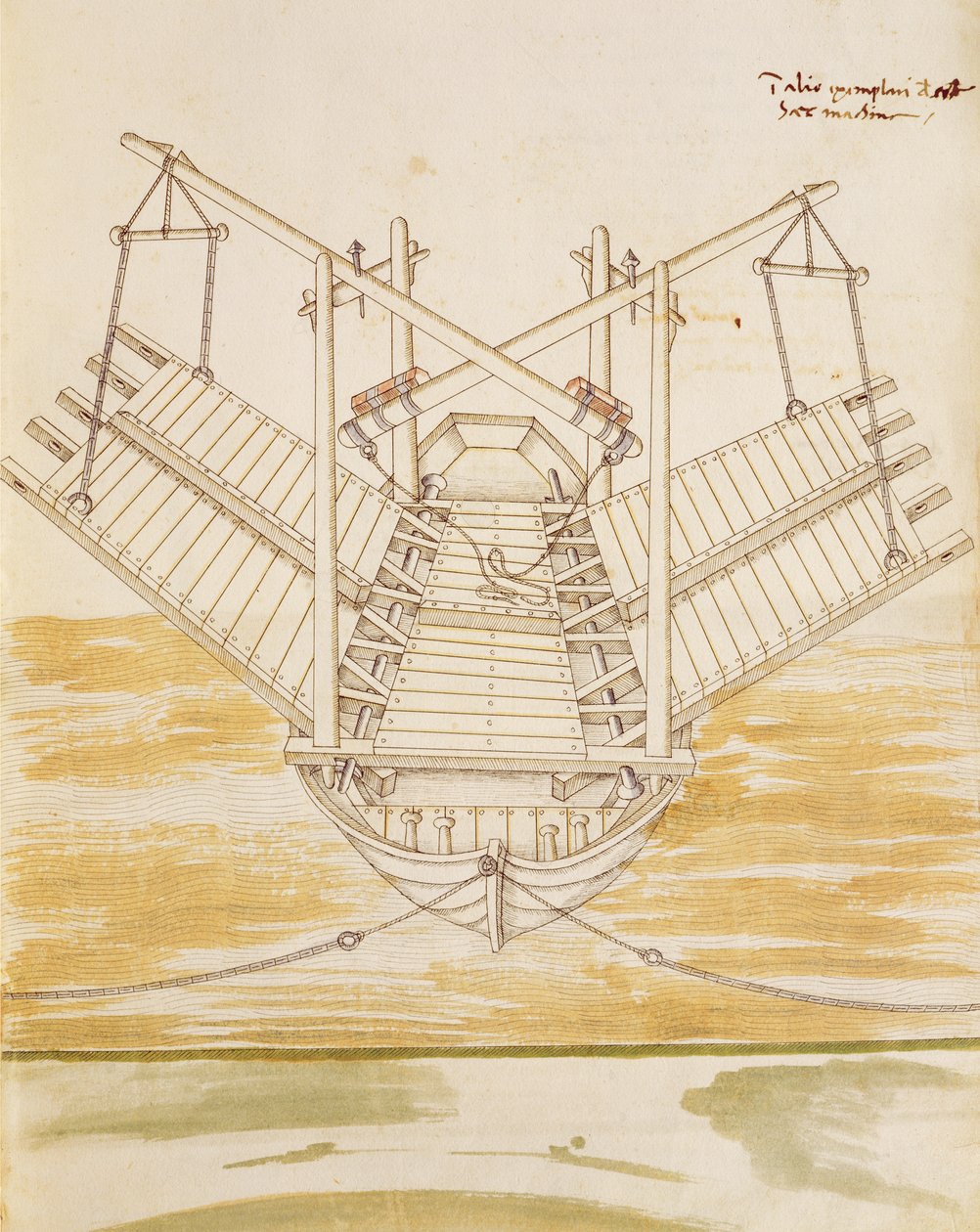 Entwurf für ein Kriegsschiff, Illustration aus 