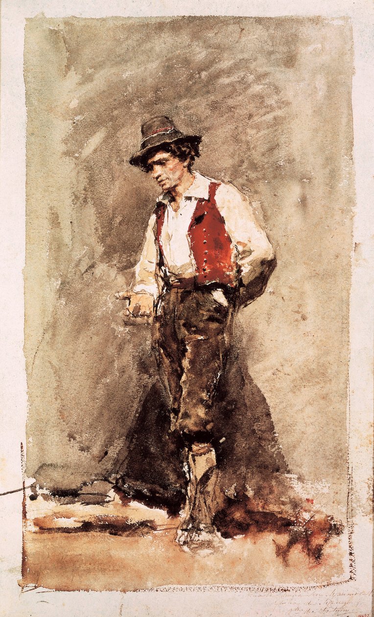 Kalabrier. Aquarell von Mariano Fortuny (1838-1874). 1868. Barcelona. Nationalmuseum für Kunst von Katalonien. von Mariano Fortuny y Marsal