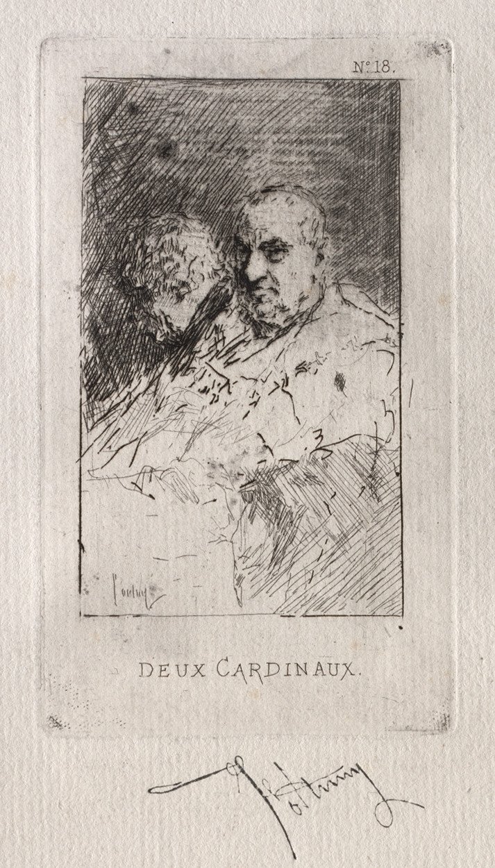 Zwei Kardinäle von Mariano Fortuny y Marsal