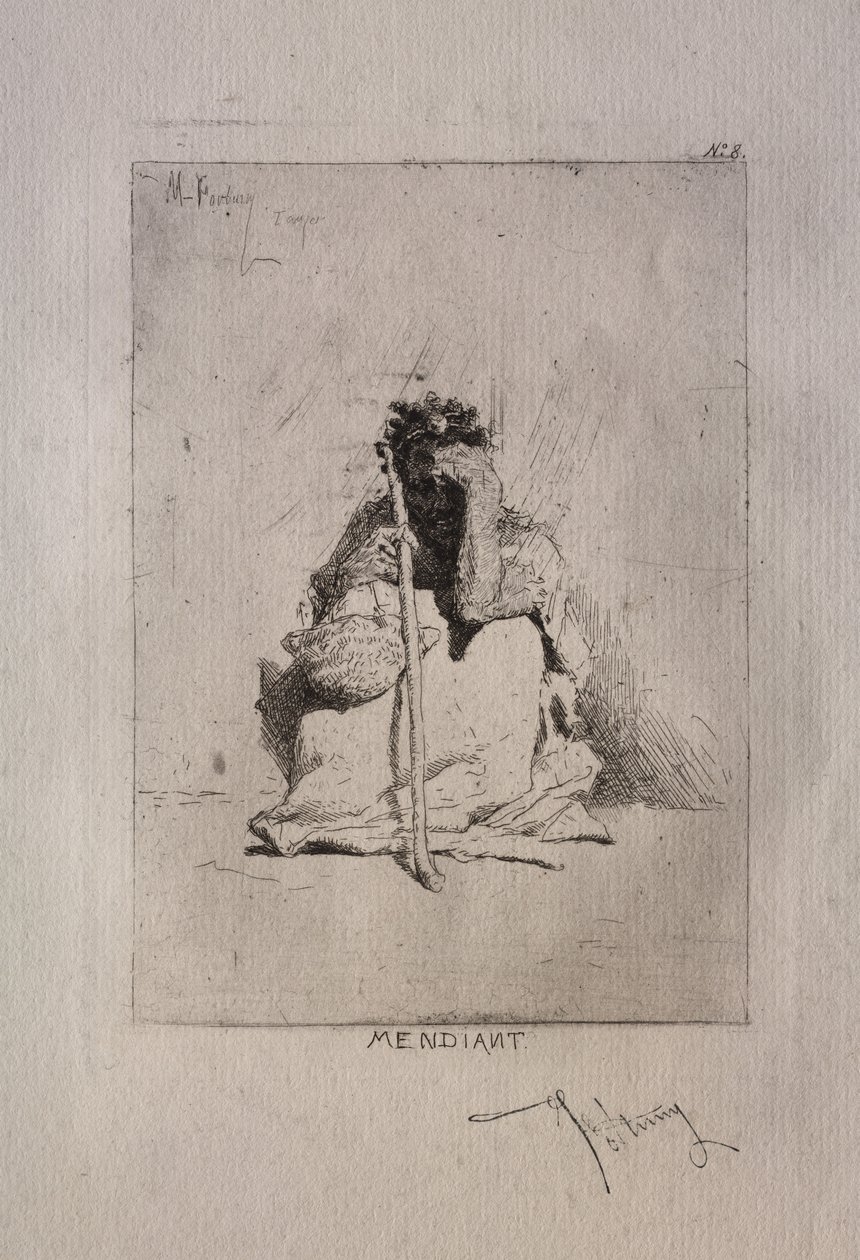 Kauernder Bettler von Mariano Fortuny y Carbó