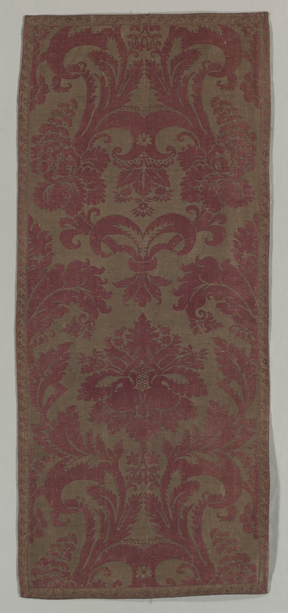Reproduktion eines florentinischen Samts von Mariano Fortuny y Madrazo