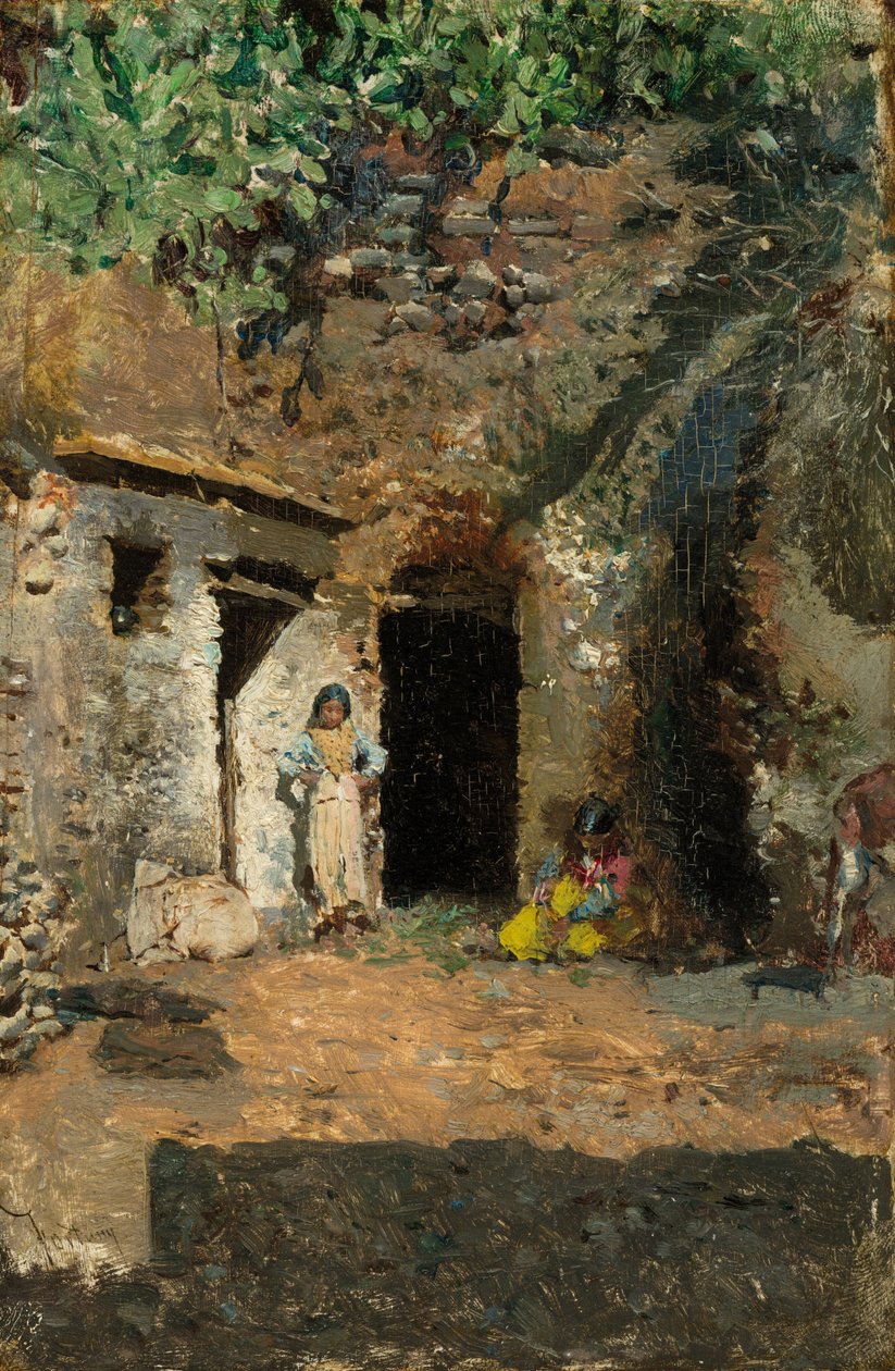Zigeunerhöhlen, Granada, ca. 1871 von Mariano José María Bernardo Fortuny y Carbó