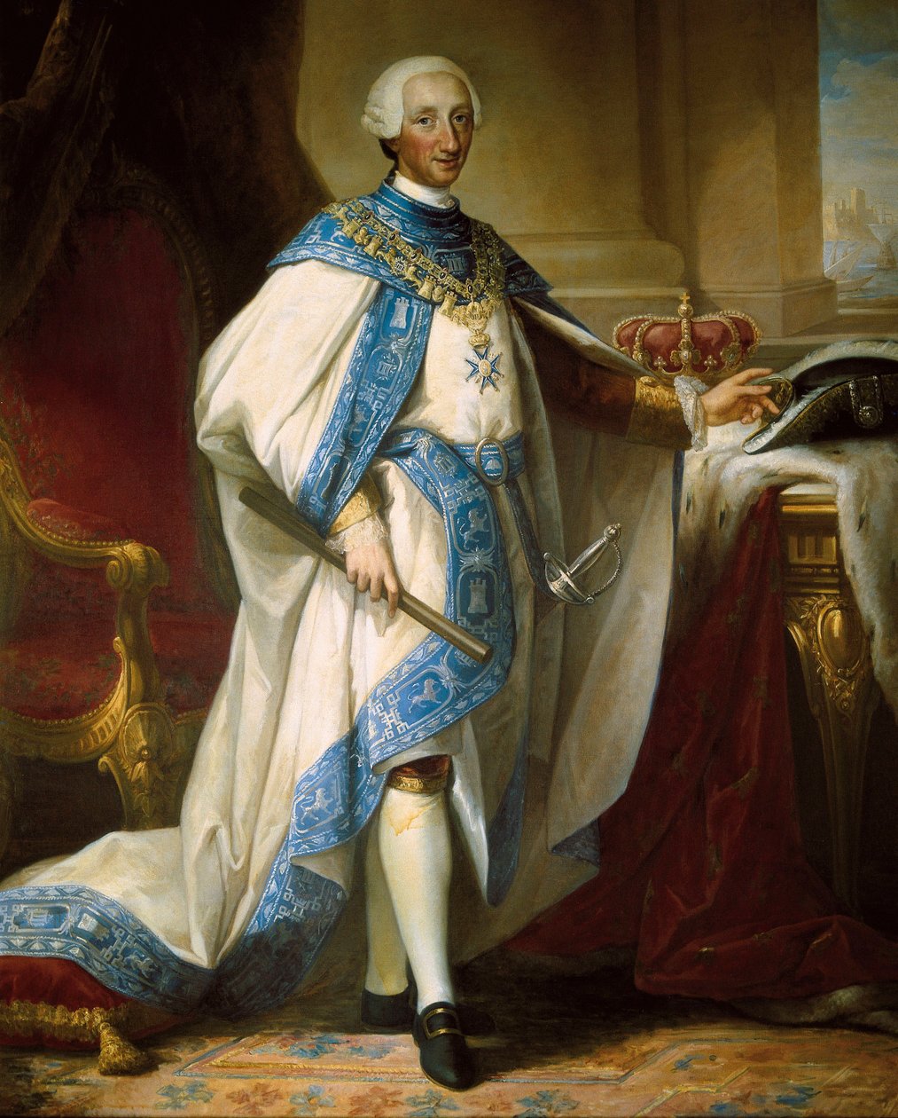 Porträt Seiner Majestät König Karl III. (1716-1788) von Mariano Salvador de Maella