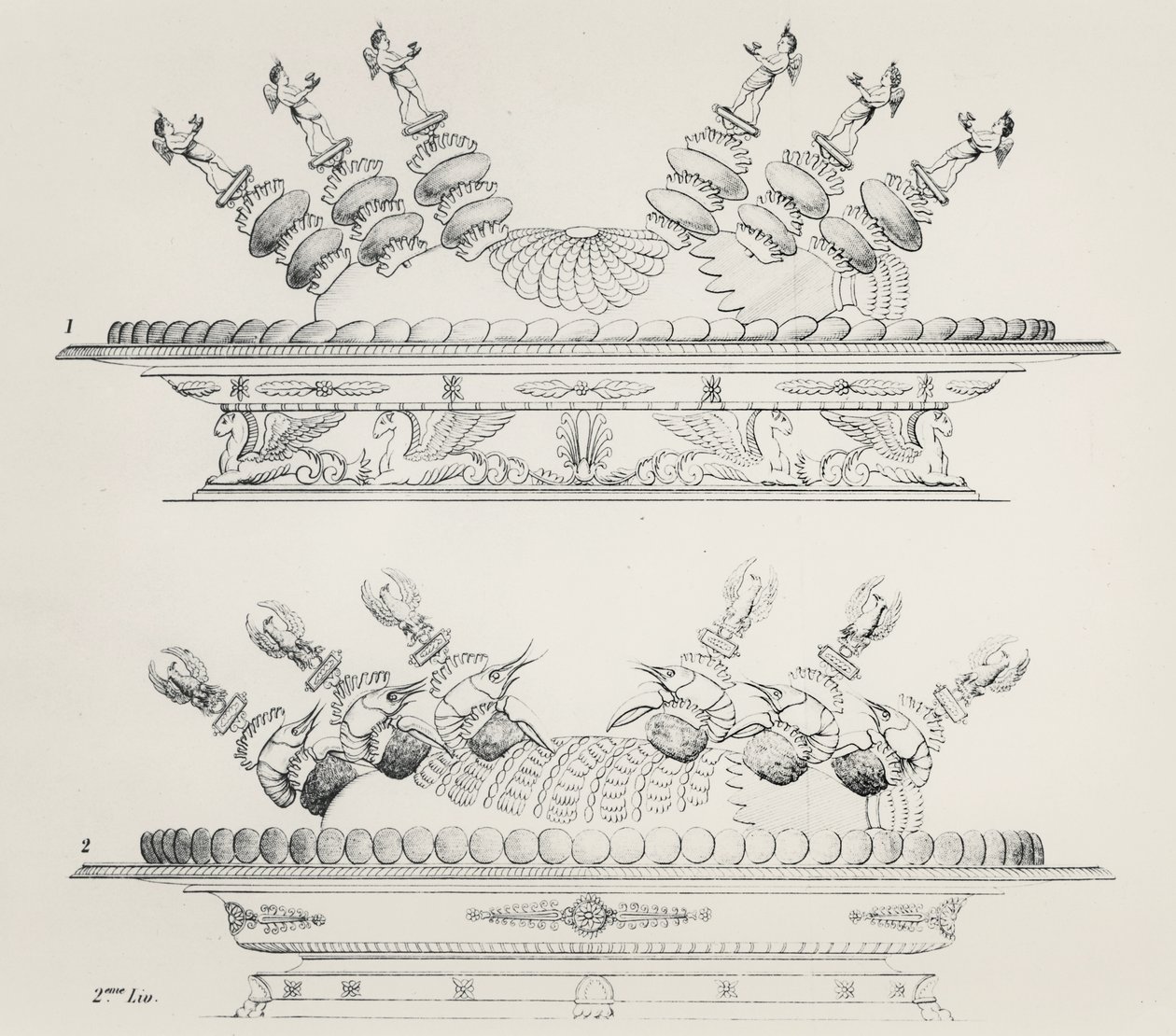 Lebensmittelentwürfe von Antonin Carême von Marie Antoine Careme