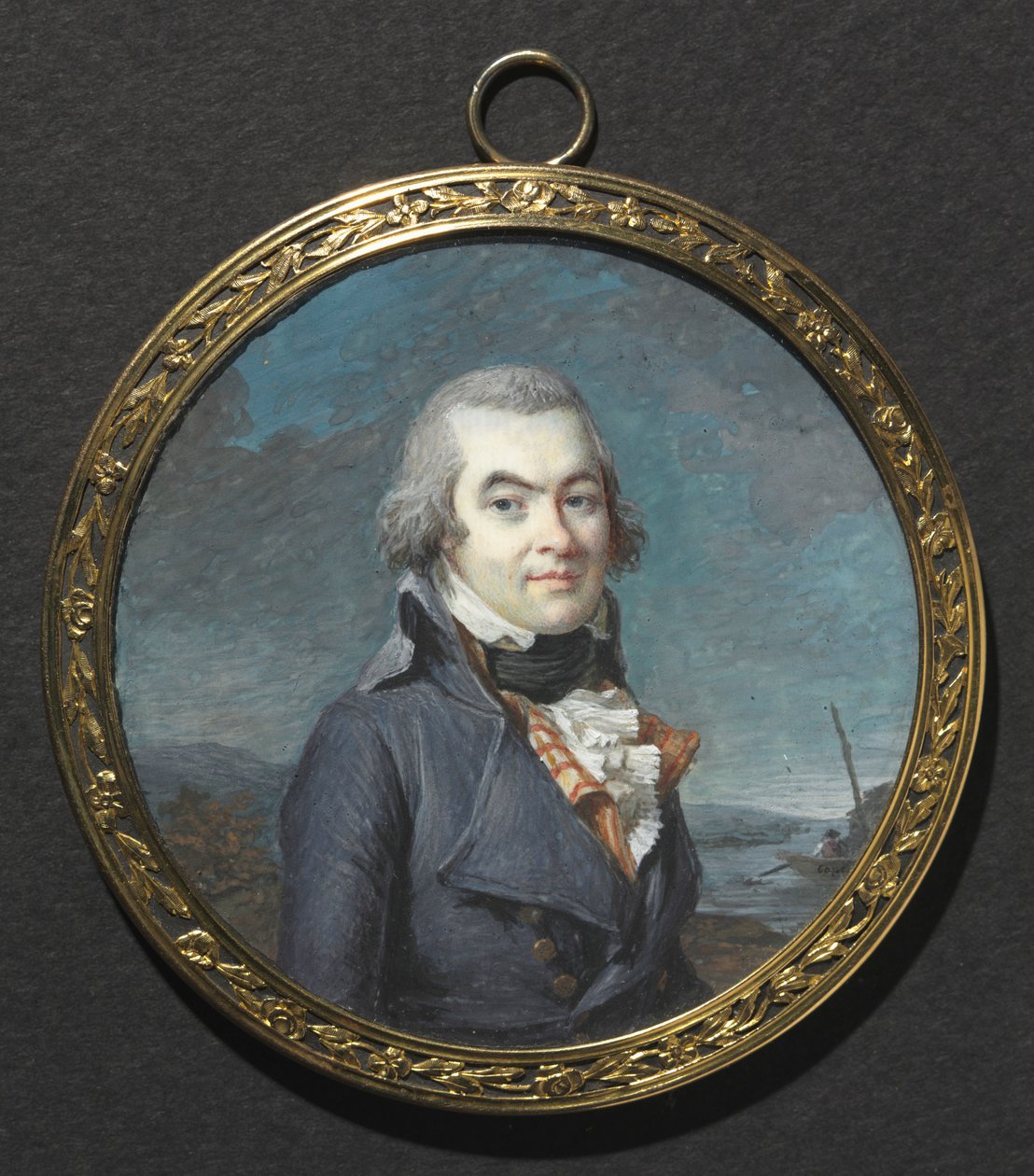 Porträt eines Mannes in einer Landschaft von Marie Gabrielle Capet