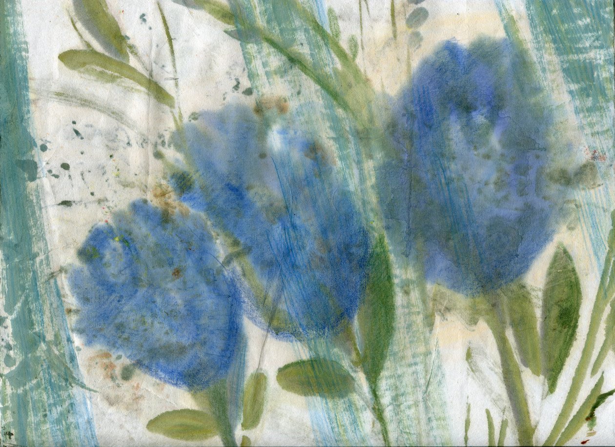 Blaue Blumen, 2020 von Marina Falco