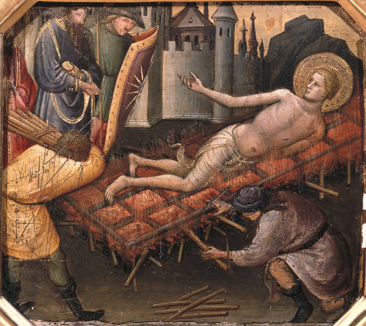 Das Martyrium des Hl. Laurentius von Mariotto di Nardo