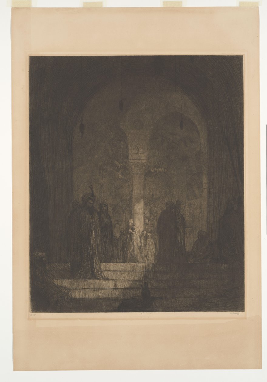 Vorhalle einer Moschee von Marius Bauer (signed by artist)