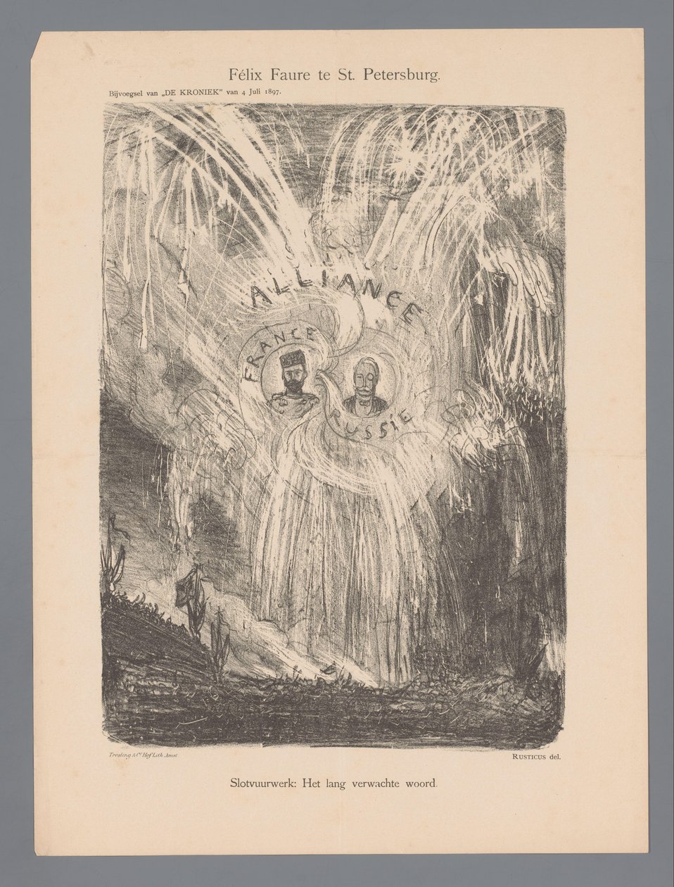 Félix Faure in St. Petersburg von Marius Bauer