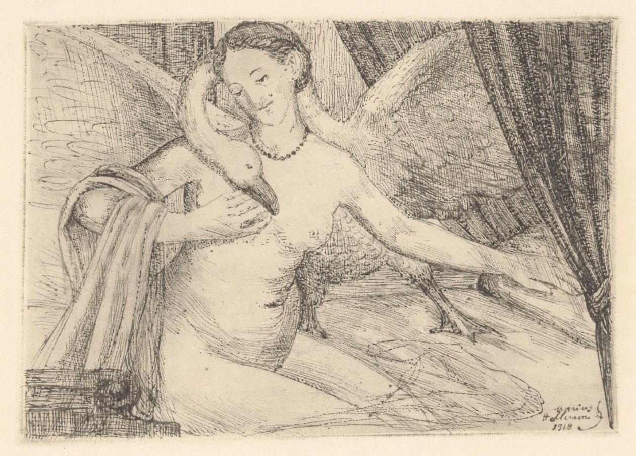Leda und der Schwan von Marius Holleman