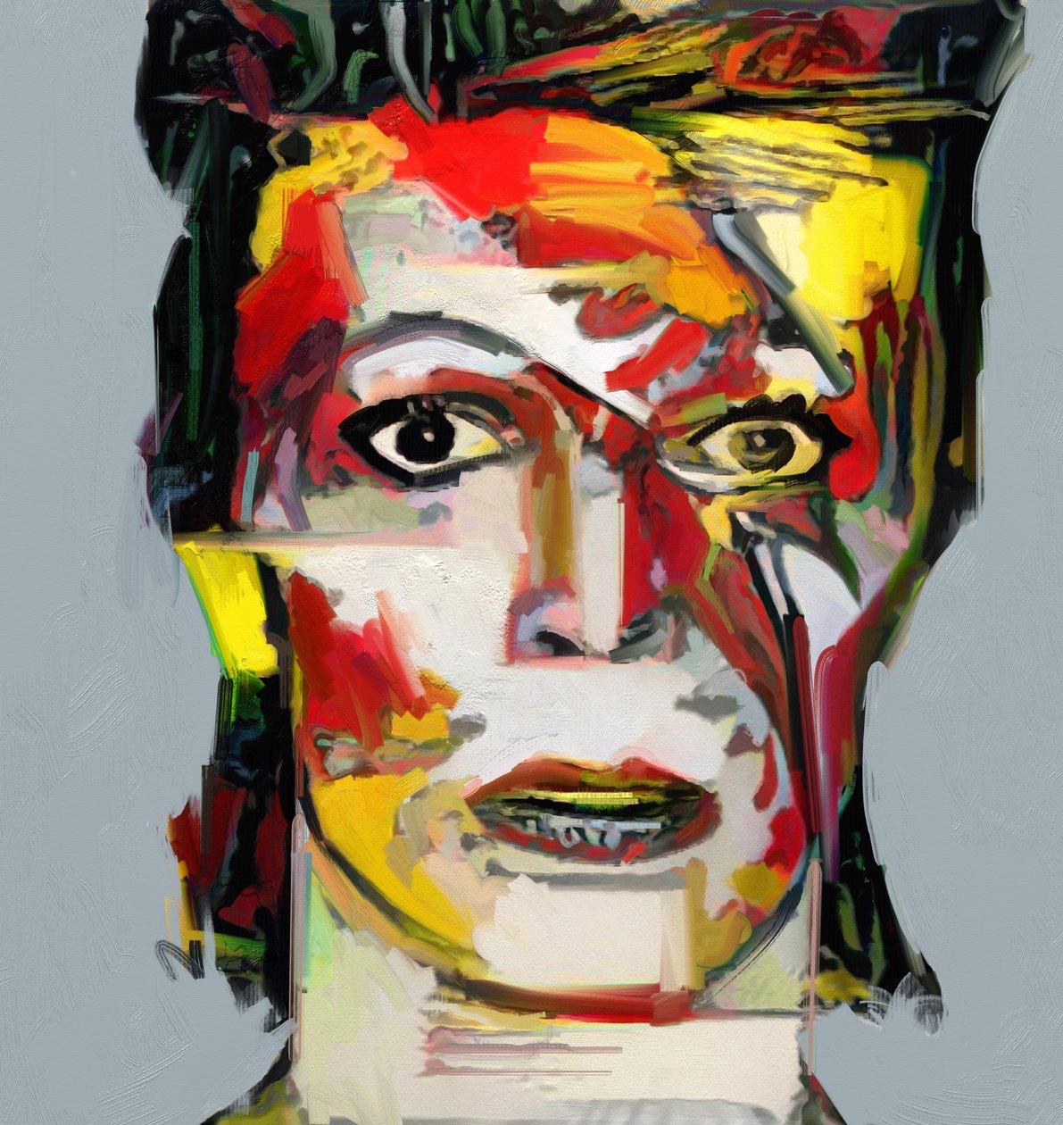 Picasso neu interpretiert - David Bowie 2 von Mark Gordon