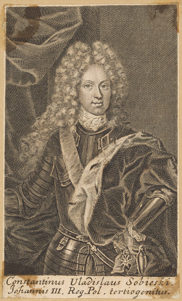 Constantinus Vladislaus Sobieski, Johannis III. Reg. Pol. tertiogenitus [Konstanty Władysław Sobieski] von Martin Bernigeroth