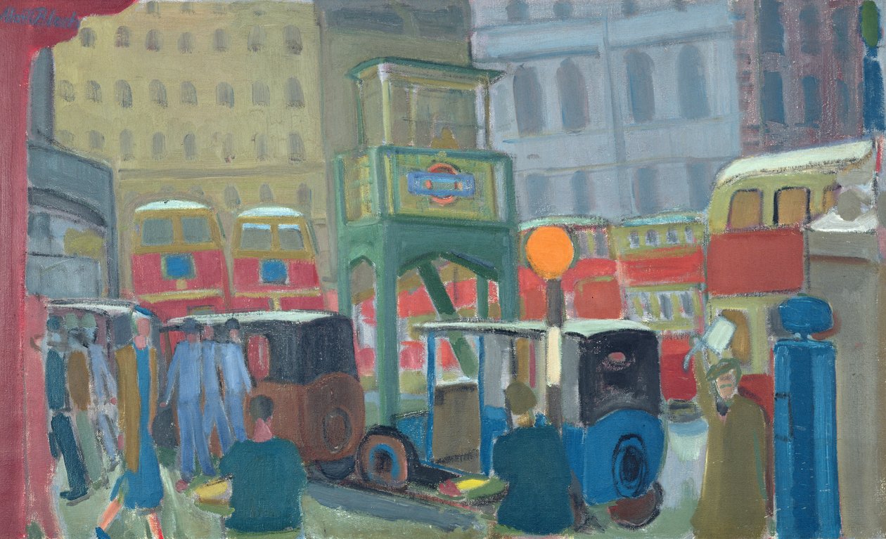 Busse an der Victoria Station, London von Martin Bloch